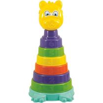 Brinquedo Educativo Amiguinho Urso Com Anéis Coloridos