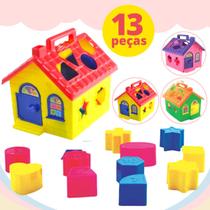 Brinquedo educativo amor de casinha com 12 formas geométricas infantil - Pica Pau