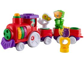 Brinquedo Educativo Animais Divertidos Zoo Trem