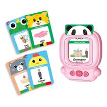 Brinquedo Educativo Aprenda Brincando Ingles 112 Cards Rosa - Dm toys