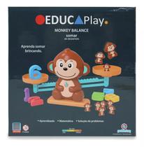 Brinquedo Educativo Aprendendo a Somar Monkey Balance EducaPlay - Polibrinq