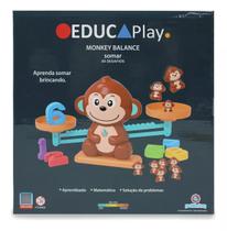 Brinquedo Educativo Aprendendo a Somar Monkey Balance EducaPlay - Polibrinq Brinquedo Educativo Aprendendo a Somar Monkey Balance EducaPlay - Polibrinq