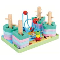 Brinquedo Educativo - Aramado Divertido - Cores e Formas - MDF Sortidos - TOY MIX - Toymix