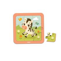 Brinquedo Educativo Babebi Quebra Cabeças 09 Peças Zebra Brinquedo Educativo Babebi Quebra Cabeças 09 Peças Zebra