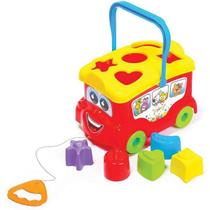Brinquedo Educativo Baby Bus Com Cubinhos - Maral