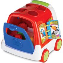 Brinquedo Educativo Baby Bus com Formas e Engrenagens Mercotoys Brinquedo Educativo Baby Bus com Formas e Engrenagens Mercotoys