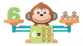 Brinquedo Educativo Balança Matemática do Macaco Interativo