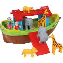 Brinquedo Educativo Barco Arca de Noé com Bonecos - Maral