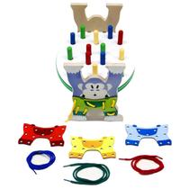 Brinquedo Educativo Bate Martelo E Alinhave Gorila Em Mdf Brinquedo Educativo Bate Martelo E Alinhave Gorila Em Mdf
