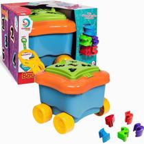 Brinquedo Educativo Bauduxo Didático Azul Menino CardosoToys