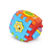 Brinquedo Educativo Bebê Cubo Com Som 6 Faces Smart Cube Didático - by Bsmix