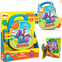 Brinquedo Educativo Bebe Meu Livrinho Galinha Pintadinha Série Briquedos de Menino e Menina Elka