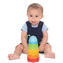 Brinquedo Educativo Bebê Torre Mágica Bolinha Empilhar Banho
