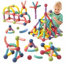 Brinquedo Educativo Bloco D/ Montar Magnético Lego 103 Peças