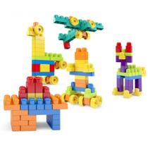 Brinquedo Educativo Blocos de Montar 100 peças Mais Blocos IV Blocolândia Dismat Brinquedo Educativo Blocos de Montar 100 peças Mais Blocos IV Blocolândia Dismat