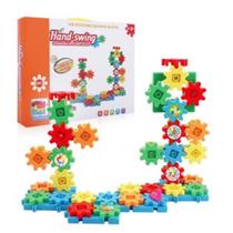 Brinquedo Educativo Blocos De Montar Engrenagem Hand-Swing 63 Peças - 0793869021445