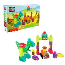 Brinquedo Educativo Blocos De Montar Parque Dos Dinossauros mk361 Dismat