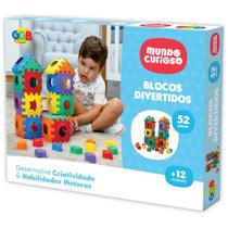 Brinquedo Educativo Blocos Divertidos 52 Peças