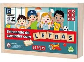 brinquedo Educativo Brincando De Aprender Com Letras Coluna