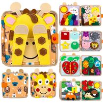 Brinquedo educativo Busy Book NUOLUTH Montessori de 1 a 3 anos