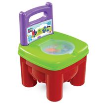 Brinquedo educativo Cadeira Brinkadeira Tic-Tac MK240 DISMAT 20 Peças bloco monta desmonta Brinquedo educativo Cadeira Brinkadeira Tic-Tac MK240 DISMAT 20 Peças bloco monta desmonta