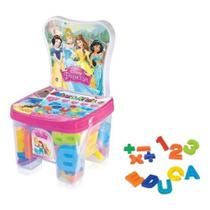 Brinquedo Educativo Cadeirinha Alfabeto Disney Princesas