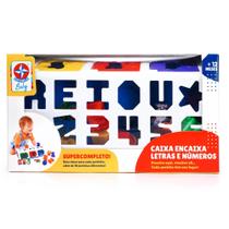 Brinquedo Educativo Caixa-Encaixa Estrela Letras e Números - 7896027562040