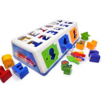 Brinquedo Educativo Caixa Encaixa Letras e Numeros