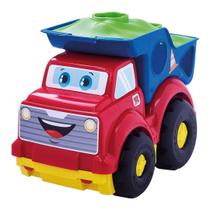 Brinquedo educativo caminhão c/ peças de encaixar super toys