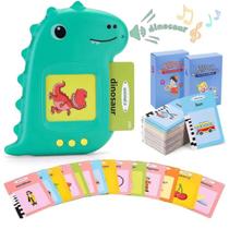 Brinquedo educativo card flash dinossauro sensorial inglês