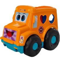 Brinquedo Educativo Carrinho Geometrix com Blocos Laranja Brinquedo Educativo Carrinho Geometrix com Blocos Laranja