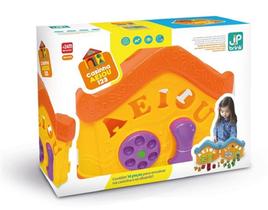 Brinquedo Educativo Casinha A-e-i-o-u - JPBrink Brinquedo Educativo Casinha A-e-i-o-u - JPBrink