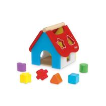 Brinquedo Educativo Casinha Didática Em Madeira Com Peças Plásticas 855 - Junges