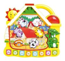 Brinquedo Educativo Casinha Paradise Musical Animais Dm Toys