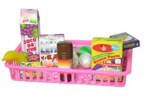 Brinquedo Educativo Cesta de Compras Mini Mercado Infantil - Pica Pau