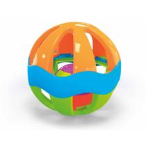 Brinquedo Educativo Chocalho de Bolinha Sensorial Colorida Para Bebe Criança