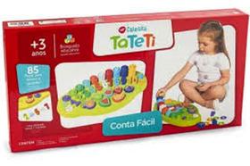 Brinquedo educativo conta facil números c/85 peças-tateti