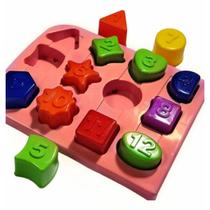 Brinquedo Educativo Coordenação Motora Encaixe Brincando com os Números
