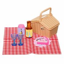 Brinquedo Educativo Cozinha Mini Picnic Infantil Princesas 8 Peças - Etitoys