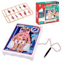 Brinquedo Educativo Crazy Doctor Mini Doutor Com Pinça Roleta E Jogo De Estratégia