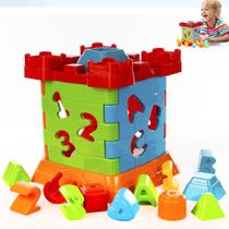 Brinquedo Educativo Cubo Castelo Peças Encaixe Menino Menina Brinquedo Educativo Cubo Castelo Peças Encaixe Menino Menina