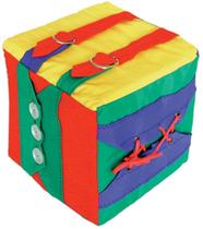 Brinquedo Educativo Cubo De Atividades 1 Cubo 16x16x16cm Para 6 Atividades