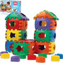 Brinquedo Educativo Cubo Didático Formas Geometricas 52 Pcs Brinquedo Educativo Cubo Didático Formas Geometricas 52 Pcs