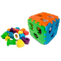 Brinquedo Educativo Cubo Educa Mais com Blocos Brinquedo Educativo Cubo Educa Mais com Blocos