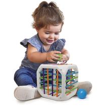 Brinquedo educativo cubo entrelaçado c/ bolinhas didático-elka-presente bebê