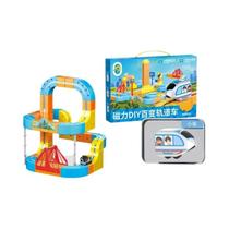 Brinquedo Educativo De Blocos De Construção Com Trem Magnético De Alta Velocidade Para Meninos