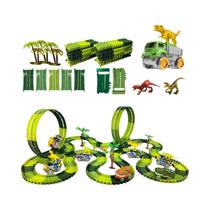 Brinquedo Educativo De Dinossauro Elétrico Com Pista Para Crianças, Conjunto De Trem, Presente De