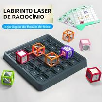 Brinquedo Educativo De Labirinto a Laser Para Crianças Com 60 Níveis Jogo STEM Treinamento De Lógica Brinquedo Educativo De Labirinto a Laser Para Crianças Com 60 Níveis Jogo STEM Treinamento De Lógica