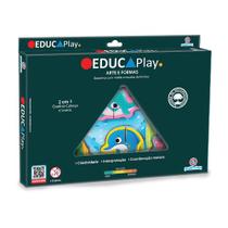 Brinquedo Educativo de Madeira Educaplay Arte e Formas Brinquedo Educativo de Madeira Educaplay Arte e Formas