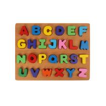 Brinquedo Educativo de Madeira Letras - Alfabetização Brincando Brinquedo Educativo de Madeira Letras - Alfabetização Brincando